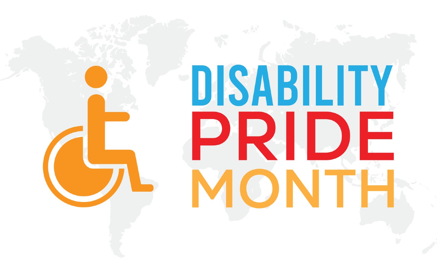 Disability Pride Month graphic