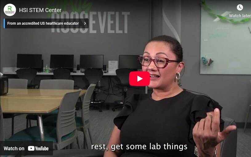 Video still image of Alejandra Prieto-Mendoza about HSI STEM Center